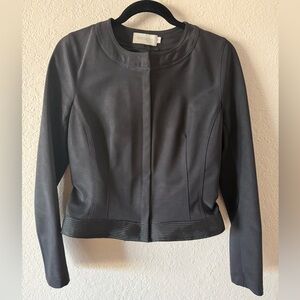 Amazone Paris Black Mesh Moto Style Fitted Short Jacket French Size 2 (XS)